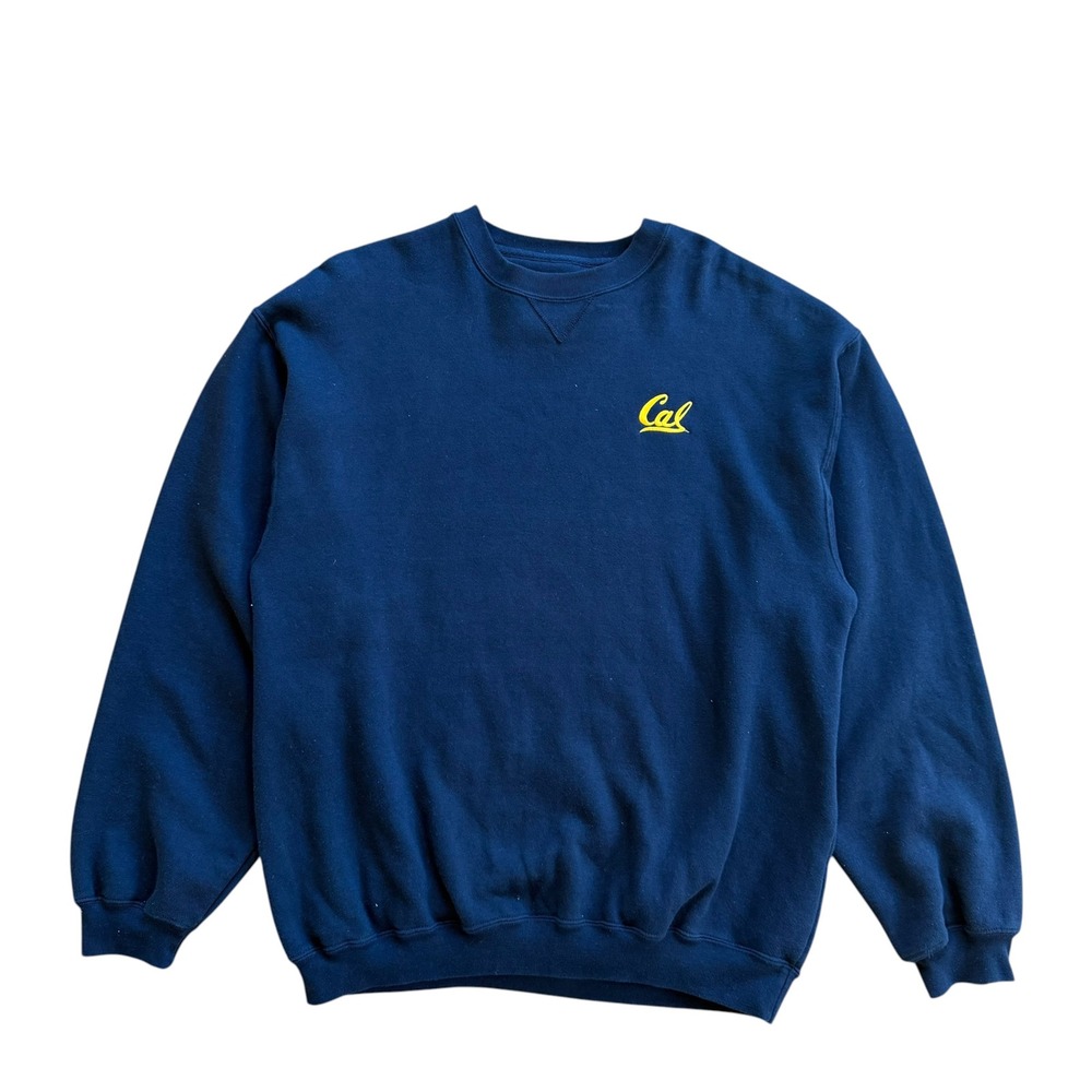 Gear For Sports Big Cotton Cal Berkeley Navy Blue Crewneck Sweatshirt Mens M